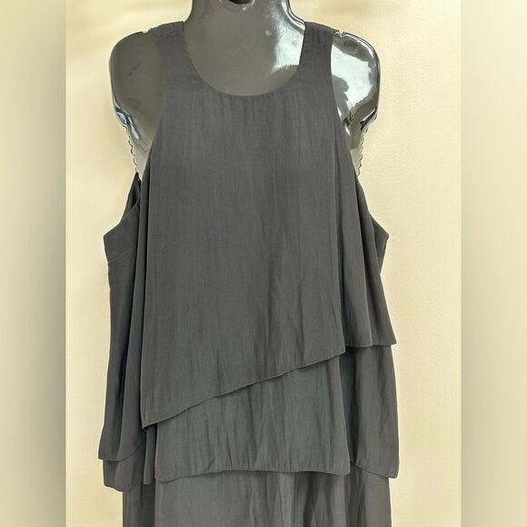 Elizabeth and James Asymmetrical Ruffled Sleeveless Mini Dress L - Picture 4 of 9